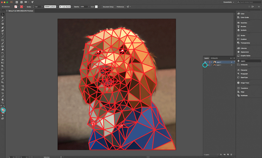 How to create Low Poly Art in Adobe Illustrator