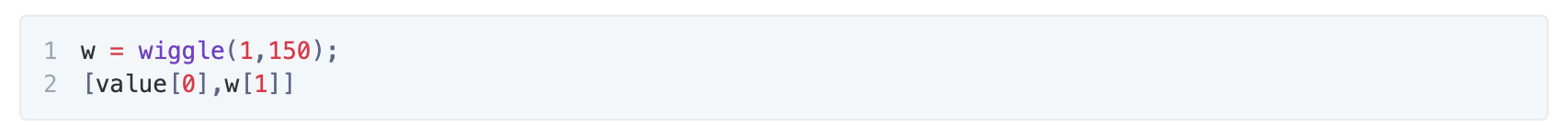 A picture of the JavaScript code needed to create an After Effects Wiggle Expression Y Only